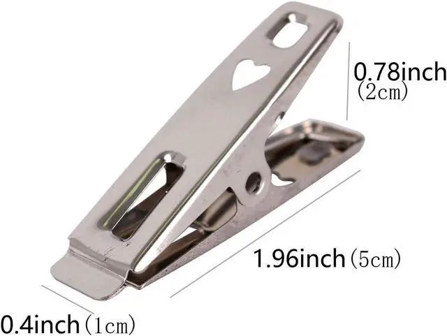 Alt view image 2 of 4 - 40 Pcs Metal Clothes Pins,Clothespins Stainless Steel Laundry Clips | Heavy Duty Alligator Clips for Outdoor Clothesline Towel Sock Food Sealing Photos Home Kitchen Travel Office