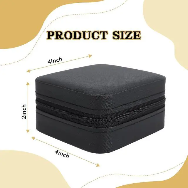 Alt view image 7 of 7 - Travel Jewelry Case Organizer, Mini Portable Box Compact for Women Girls | Tangle-Free & Multi-Functional for rings earrings necklaces,Removable dividers for lipstick watch,Compact design Pu Leather
