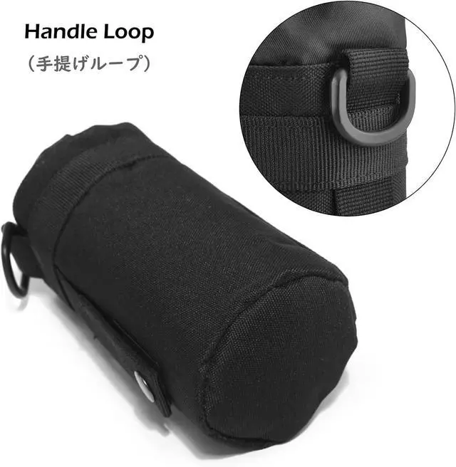 Alt view image 5 of 7 - TRIWONDER Tactical MOLLE Water Bottle Pouch H2O Hydration Carrier, Military Bottle Holder Molle Drink Holder Travel Water Bottle Bag for Backpack Camping Outdoor
