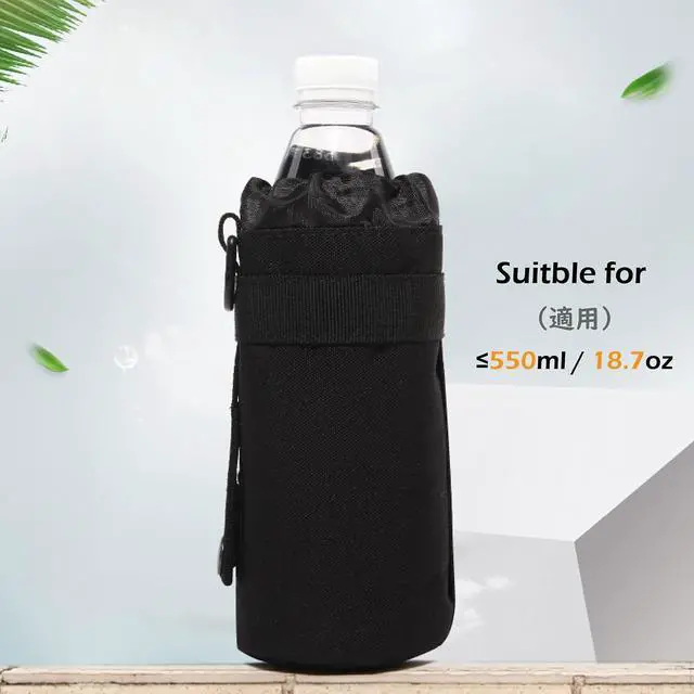 Alt view image 6 of 7 - TRIWONDER Tactical MOLLE Water Bottle Pouch H2O Hydration Carrier, Military Bottle Holder Molle Drink Holder Travel Water Bottle Bag for Backpack Camping Outdoor