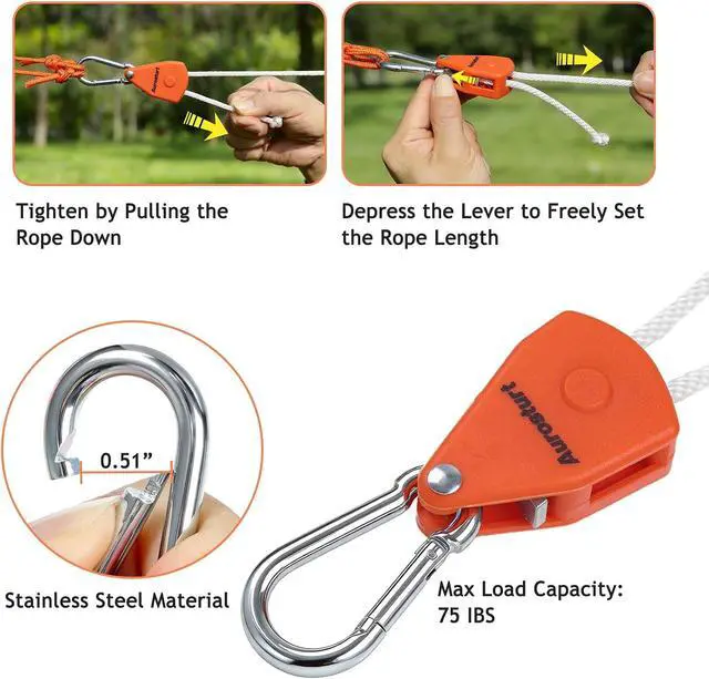 Alt view image 3 of 7 - 19FT Retractable Clothesline Outdoor with Ratchet Pulley | Portable Travel Clothes Line, Indoor Laundry Drying Lines for Camping, Cruise, Backyard, Balcony, Dormitory