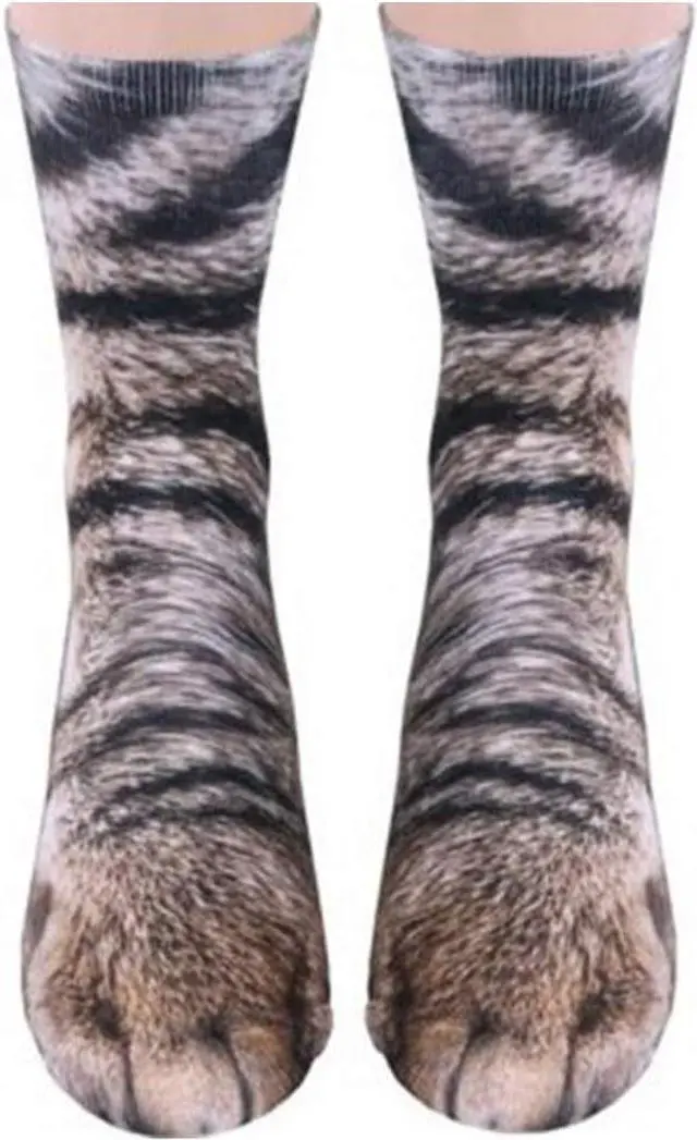 Main image of NDLBS Funny Christmas Gifts Novelty 3D Animal Paw Socks Stocking Stuffers for Adult Women Men Teens Gag White Elephant Gifts