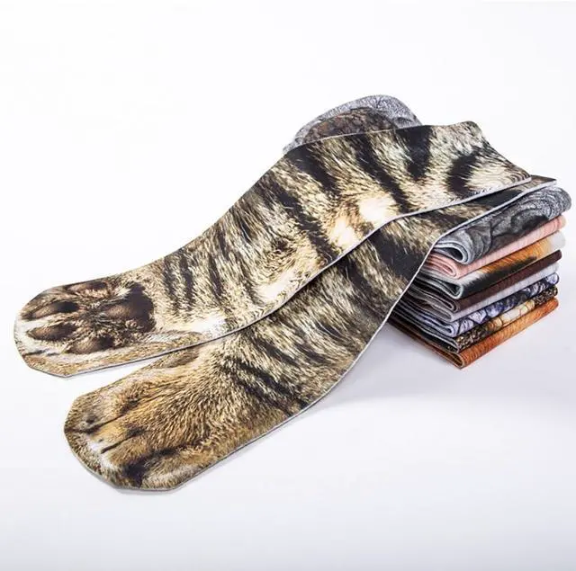Alt view image 3 of 7 - NDLBS Funny Christmas Gifts Novelty 3D Animal Paw Socks Stocking Stuffers for Adult Women Men Teens Gag White Elephant Gifts