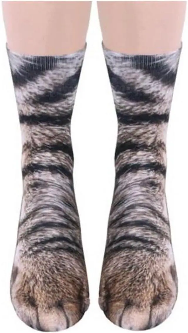 Alt view image 5 of 7 - NDLBS Funny Christmas Gifts Novelty 3D Animal Paw Socks Stocking Stuffers for Adult Women Men Teens Gag White Elephant Gifts