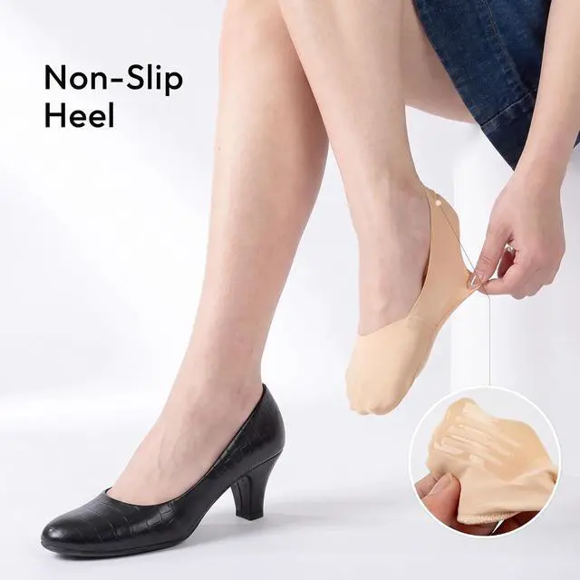 Alt view image 3 of 6 - Sofier No Show Socks Womens,6 Pairs Non Slip Low Cut Invisible Liner | Thin silky fabric,cotton sole,breathable,fits flats,loafers,sneakers,casual dress shoes