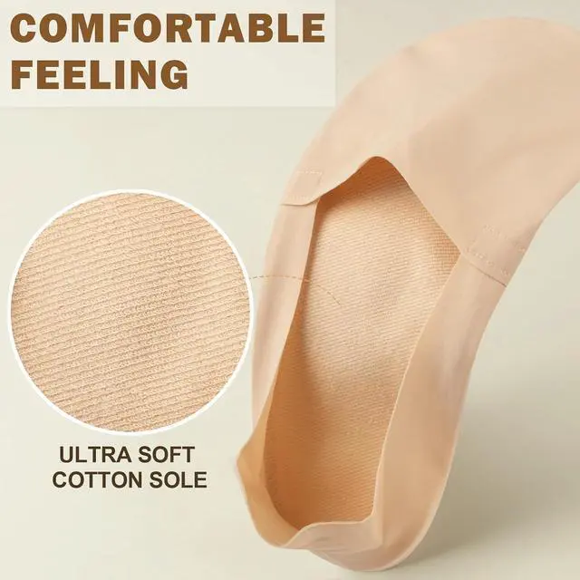 Alt view image 6 of 6 - Sofier No Show Socks Womens,6 Pairs Non Slip Low Cut Invisible Liner | Thin silky fabric,cotton sole,breathable,fits flats,loafers,sneakers,casual dress shoes