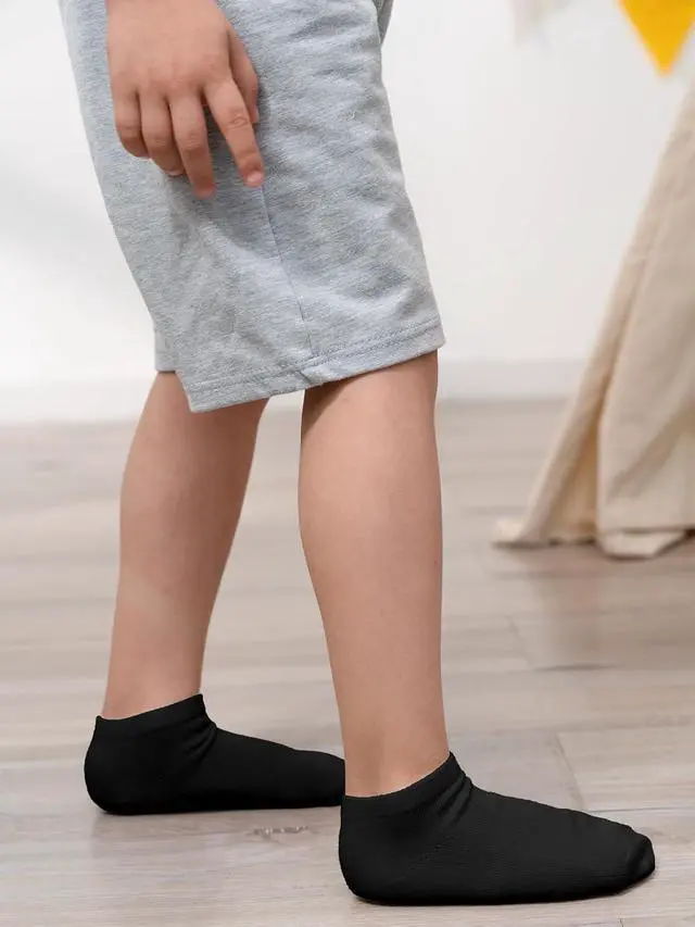 Alt view image 2 of 7 - Cooraby 15 Pack Kids' Half Cushion Low Cut Athletic Ankle Socks Boys Girls Ankle Socks
