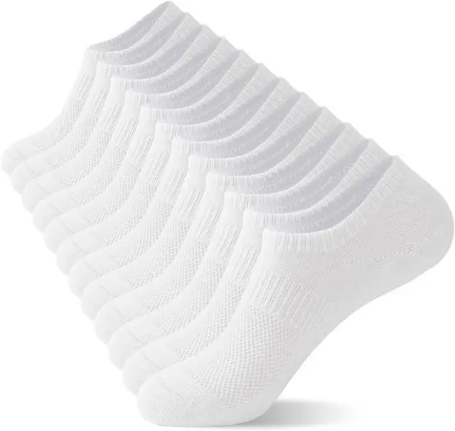 Main image of No Show Socks Womens Cotton Low Cut Non Slip Socks Flat Liner Sock 6 Pairs