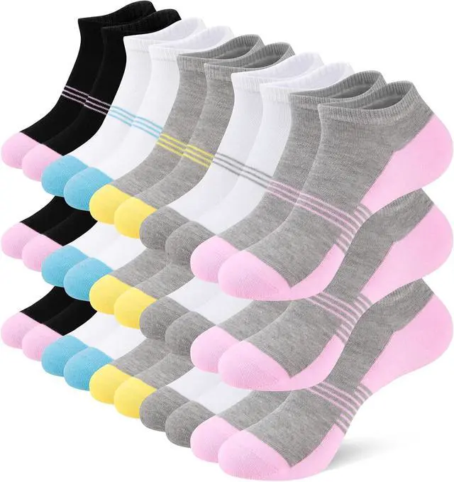 Main image of Heatuff 15 Pairs Womens Ankle Socks Thin Low Cut Casual Socks