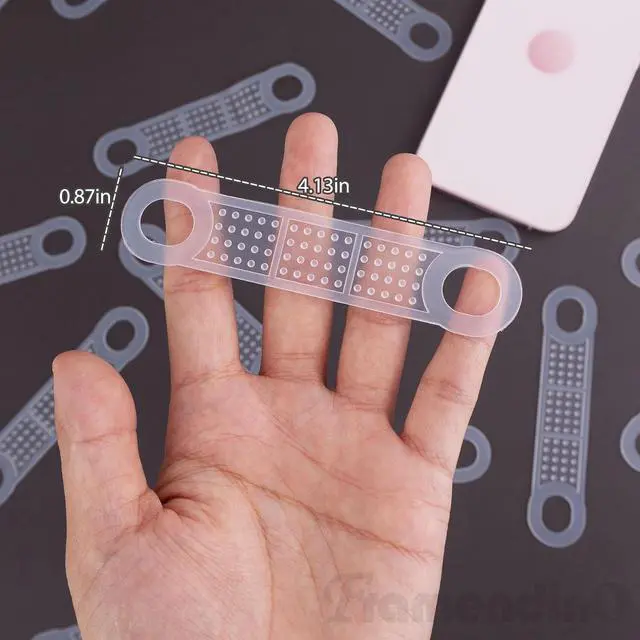 Alt view image 7 of 7 - Framendino, 100 Pack Clear Non-Slip Rubber Clothes Hanger Grips Clothing Strips Hanging Accessories