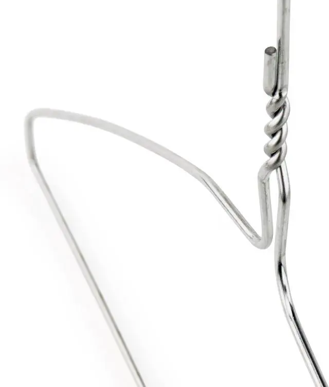 Alt view image 3 of 5 - HANGERWORLD Silver Metal Wire Clothes Hangers 16inch 13 Gauge Clothes Garment Coat Hanger (10 Pack)