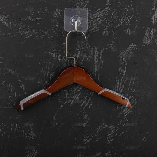Alt view image 7 of 7 - AUEAR, 100 Pack Clear Non-Slip Rubber Clothes Grips Clothing Strips for Wood Plastic Hangers Home Stores Use