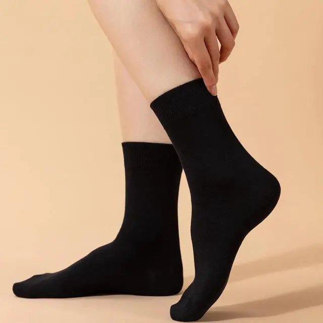 Alt view image 2 of 6 - Ndoobiy Womens Socks for Women Crew Ankle Long Cotton 6 Pairs