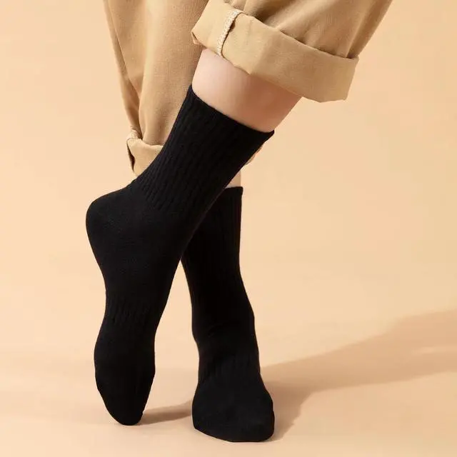 Alt view image 3 of 6 - Ndoobiy 6 Pairs Mens Cotton Crew Socks for Men Size 9-11 Size 10-13