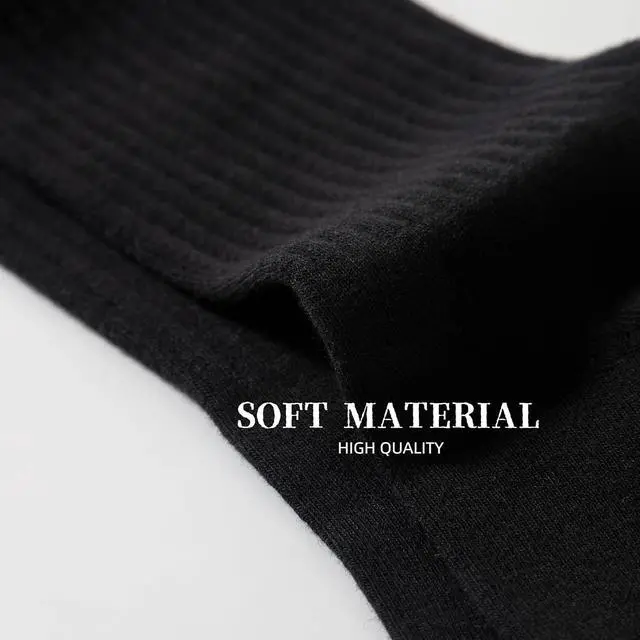 Alt view image 4 of 6 - Ndoobiy 6 Pairs Mens Cotton Crew Socks for Men Size 9-11 Size 10-13