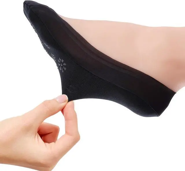 Alt view image 5 of 6 - No Show Socks Women Nylon Low Non-Slip Thin Liner Socks for Flats | Breathable material, Invisible hidden in high heels, Double anti-slip grip, Snug fit for ballet shoes casual