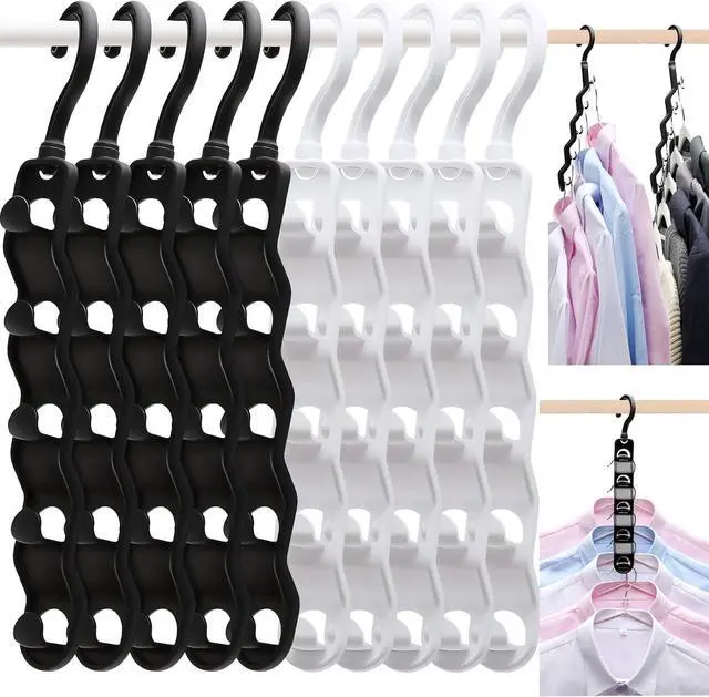Main image of Closet Organizers and Storage,Upgraded Organization and Storage Clothes Hanger,10 Pack College Dorm Room Essentials,Sturdy Space Saving Hangers for Thick Clothe