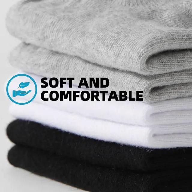 Alt view image 5 of 7 - 6/12 Pairs No Show Cotton Low Cut Socks - Men & Women's Bulk Liner Socks