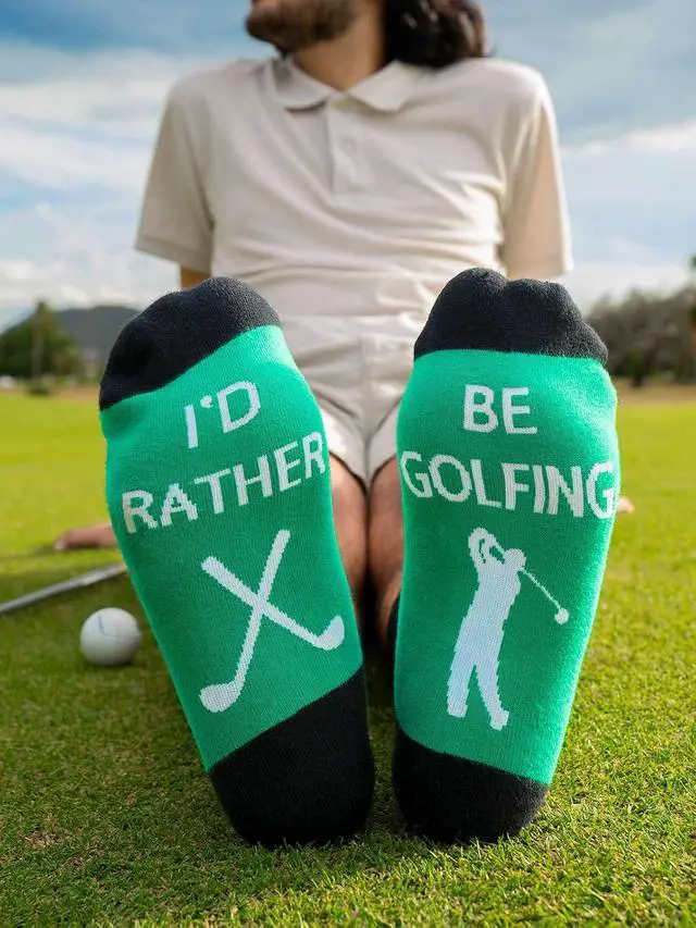 Alt view image 3 of 6 - IRISGOD I'd Rather Be Funny Dress Socks for Men and Women Humor Joke Gifts