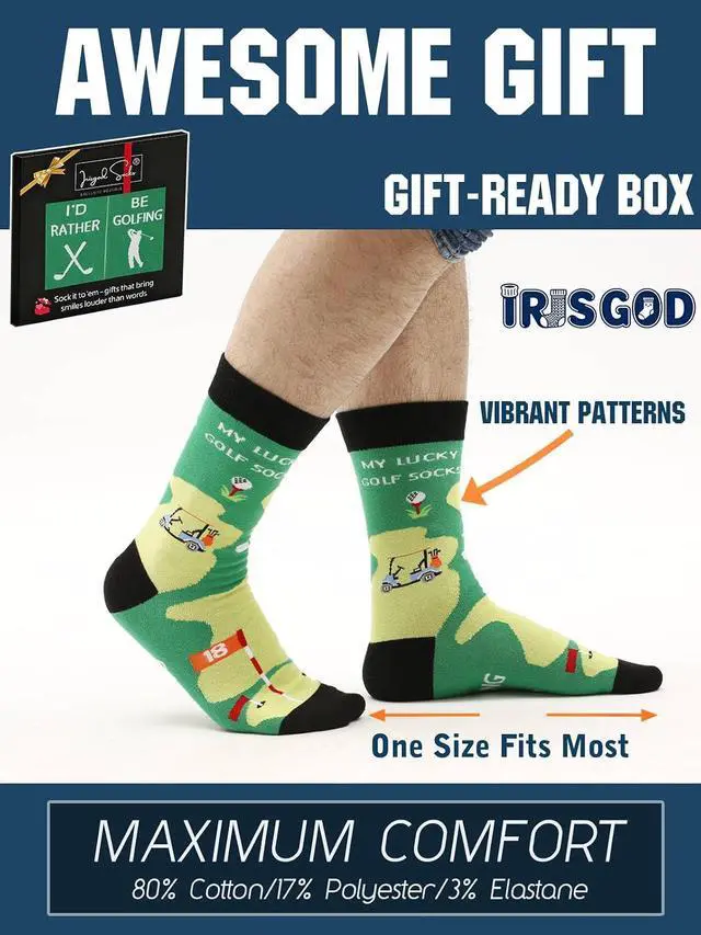 Alt view image 5 of 6 - IRISGOD I'd Rather Be Funny Dress Socks for Men and Women Humor Joke Gifts