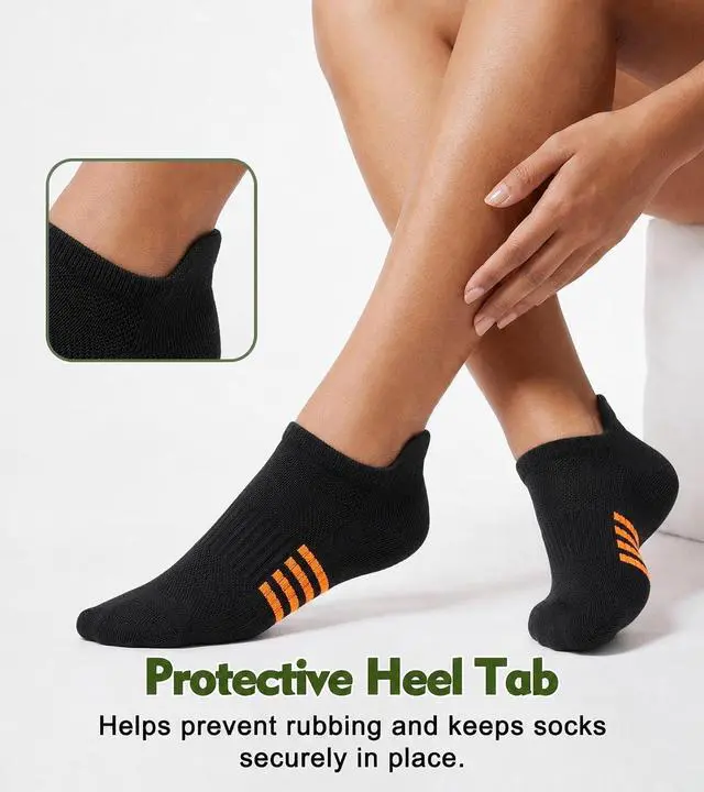 Alt view image 4 of 6 - Ankle Socks for Women, Bamboo Viscose Moisture Wicking Socks | 40% Bamboo Viscose and 40% Cotton,Breathable Low Cut Cooling Socks for Summer in Gift Box, Fit Womens Shoe Size 7-9/9-11