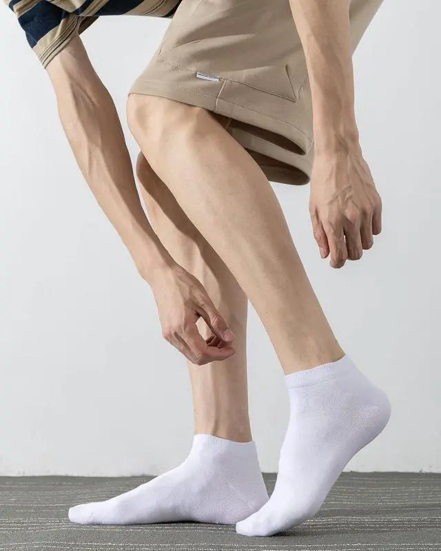 Alt view image 5 of 6 - DarkCom Low Cut Ankle Socks for Women and Men, 8 Pairs Thin Cotton Socks