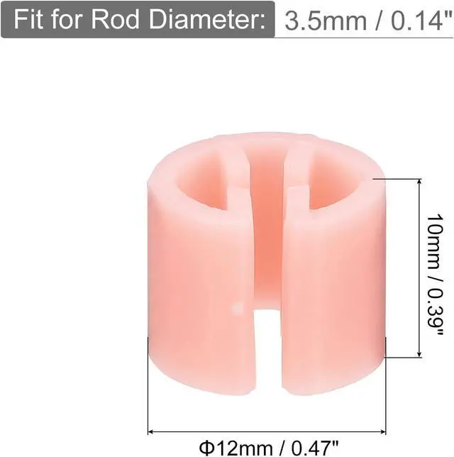Alt view image 2 of 6 - MECCANIXITY Clothes Hanger Markers Blank Tags Fit 3.5mm Rod for Garment Color Coding Light Pink, Pack of 150