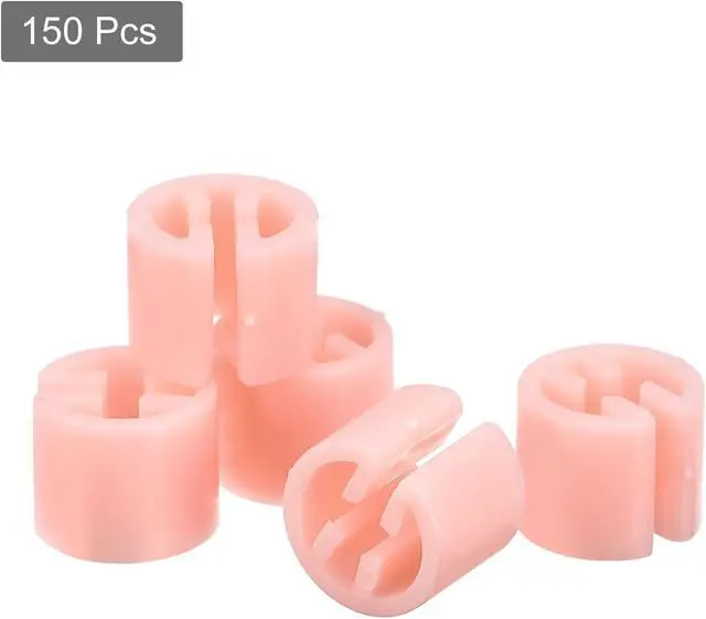 Alt view image 3 of 6 - MECCANIXITY Clothes Hanger Markers Blank Tags Fit 3.5mm Rod for Garment Color Coding Light Pink, Pack of 150