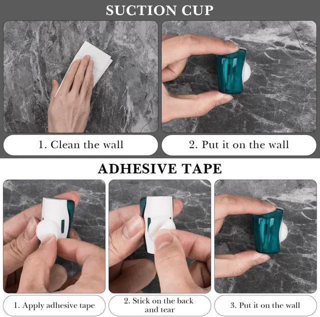 Alt view image 7 of 7 - Linkidea Travel Toothbrush Head Covers with Suction Cup Portable Wall Mount Toothbrush Holder, Toothbrush Cap Case Box Convenient for Travel, Outdoor (3PCS)