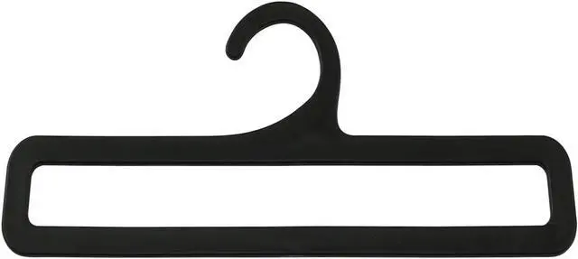 Main image of 10PCS Plastic Scarf Hanger 17cm for Scarves Belts Towels Tie Rings Multifunctional Clothes Hangers Wardrobe Storage Racks Suitable for Storing Scarves Belts Ties Shawls Black