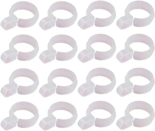 Main image of 50Pcs White Plastic Windproof Hanger Hooks Clothes Hanger Buckle Clip Laundry Hanging Hooks Closet Rod Hanging Tool for Drying Rack Clothes Hangers, Suit Hangers