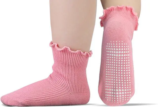 Alt view image 2 of 5 - Toddler Girls Ruffle Socks: 6 Pairs Cute Frilly Non Slip | Baby Socks