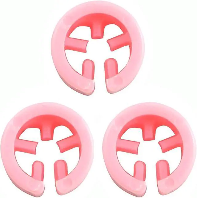 Alt view image 4 of 5 - 100pcs Blank Hanger Size Markers Tags Garment Clothing Clothes Snap Labels Accessories, Pink