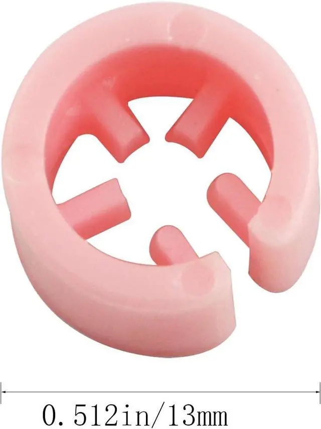 Alt view image 5 of 5 - 100pcs Blank Hanger Size Markers Tags Garment Clothing Clothes Snap Labels Accessories, Pink