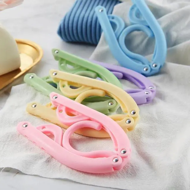 Alt view image 5 of 7 - 18pcs Travel Folding Hanger Household Multifunctional Portable Hanger