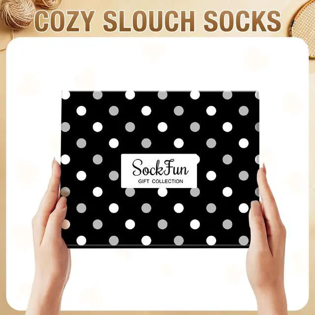 Alt view image 3 of 7 - Slouch Socks Women - Scrunch Stacked Long Chunky Wool Socks 80s 90s