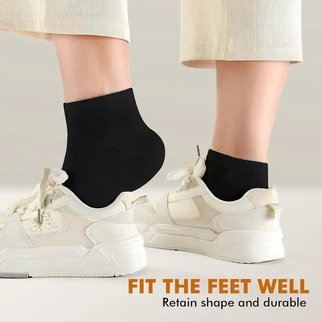 Alt view image 5 of 6 - Stanpetix Ankle Socks for Women Low Cut Womens Socks 4 Pairs