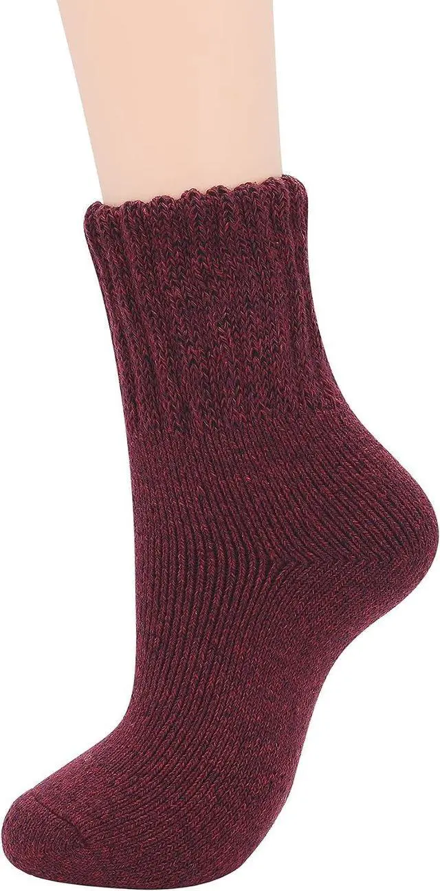 Main image of Zando Cozy Warm Wool Socks for Women - Cute Boot Crew Long Thick Socks