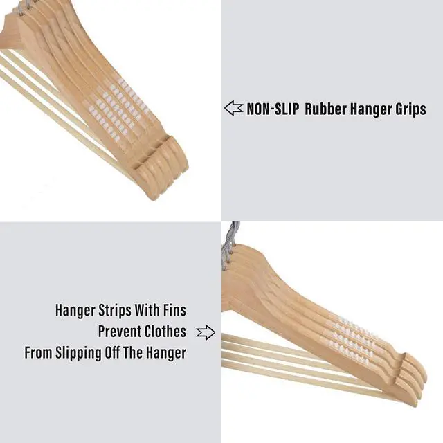 Alt view image 3 of 7 - AUEAR, 100 Pack Clear Non-Slip Rubber Hanger Grips Strips Adhesive Clothes (2.76" x 0.24")