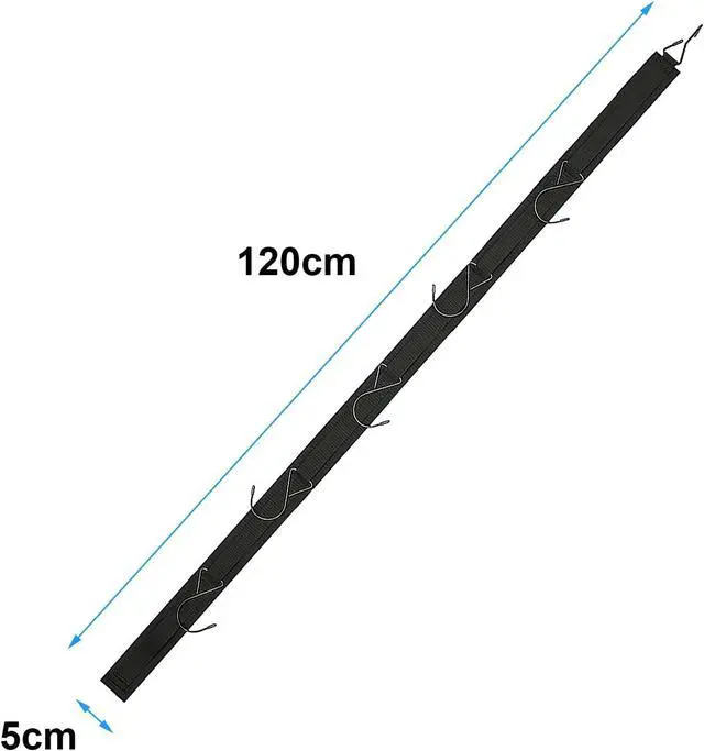 Alt view image 2 of 7 - Hockey Hanger Portable Hanging Dryig Rack Hockey Gifts for Home and Outdoor Using in Ice Hockey Skating Football Camping Fishing 5 Hooks (Black)