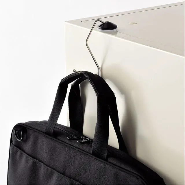 Alt view image 3 of 7 - LIHIT LAB Lightweight Purse Hanger for Table, Bag Hanger, Purse Holder, Desk Hook for Gym, Restaurant, Office, Holds up to 11 pounds, 4" x 2'', Beige (A7595-16)