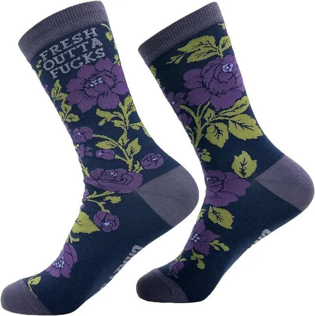Alt view image 4 of 7 - Sarcastic Womens Socks with Funny Sayings and Crazy Language for Girls | Funny Graphic Socks, Graphic Sock, Cool Sarcastic Sock, Stretchy and Soft, Novelty Socks
