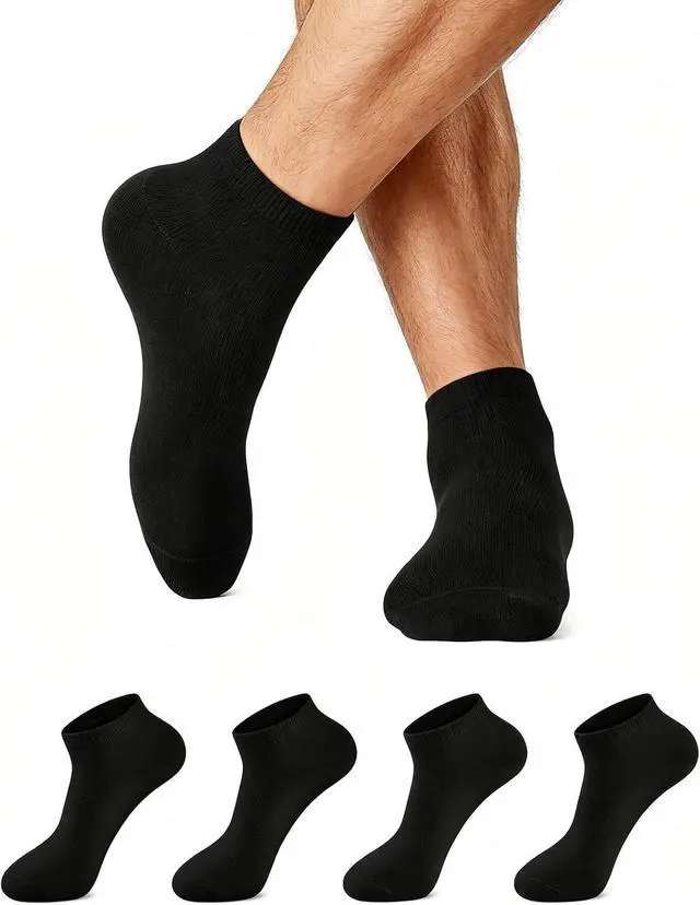 Main image of Stanpetix Men's Low Cut Ankle Socks 4 Pairs
