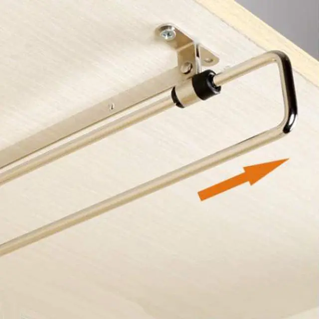 Alt view image 3 of 7 - Heavy Duty Retractable Wardrobe Closet Pull Out Rod, Hanger Trousers Pull Out Hanger Rail Telescopic, Closet Rod for Wardrobe Houseware Clothing Organizer Holder(size:30cm)