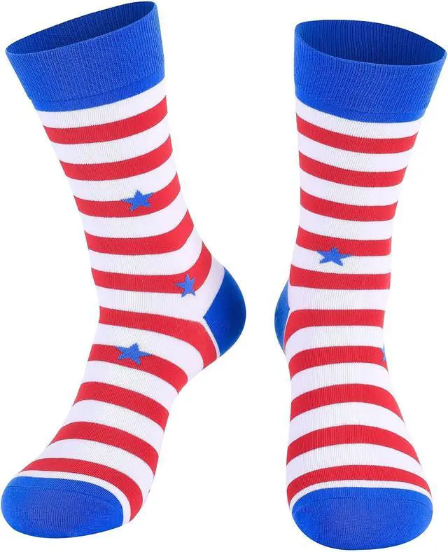 Alt view image 3 of 6 - Aueyan Funny Socks for Men and Women,Mens Novelty Socks Fun Crew Socks Size 9-15