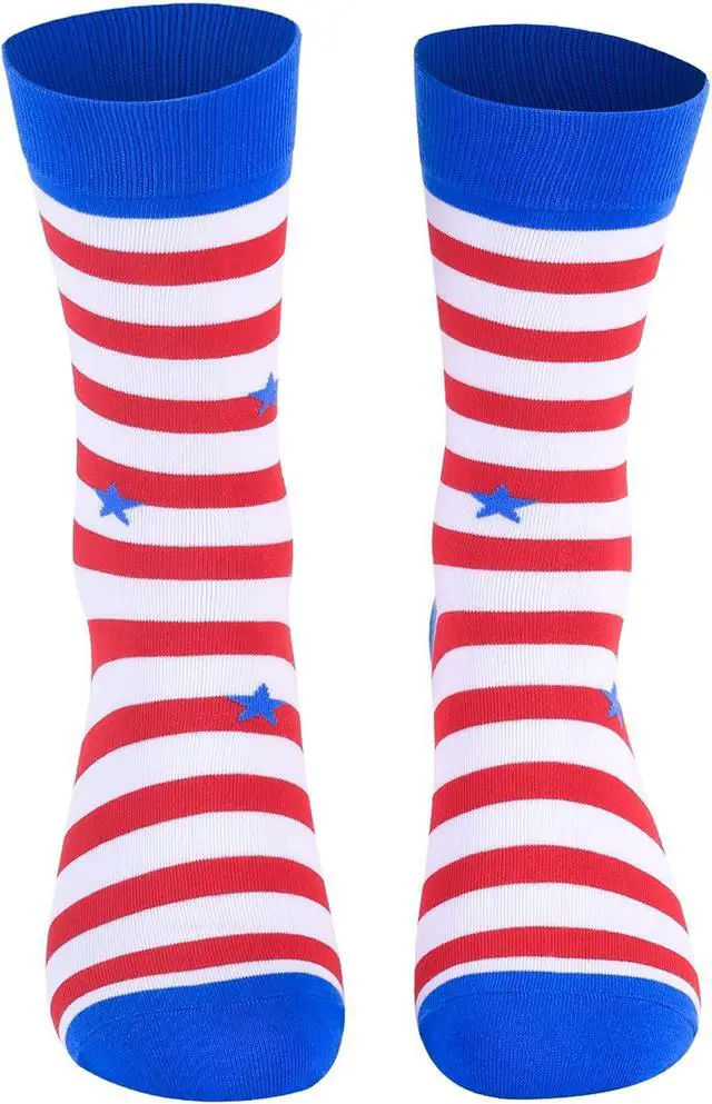 Alt view image 5 of 6 - Aueyan Funny Socks for Men and Women,Mens Novelty Socks Fun Crew Socks Size 9-15