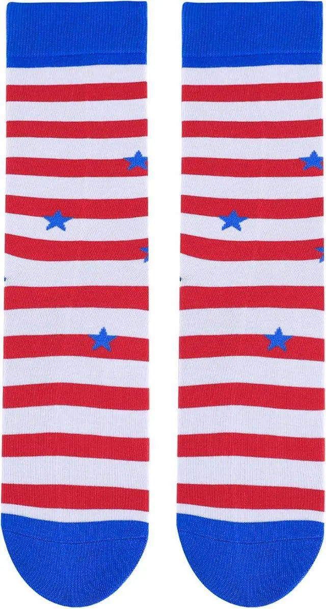 Alt view image 6 of 6 - Aueyan Funny Socks for Men and Women,Mens Novelty Socks Fun Crew Socks Size 9-15