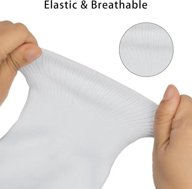 Alt view image 2 of 7 - Knee-High Socks for Women,Unisex Solid Color Tube Long Socks(1 pair) | Breathable Knee High Socks for Men Women, Adult KneeHigh Hosiery Socks for Daily Casual Sports Wear