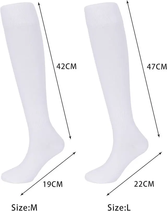 Alt view image 4 of 7 - Knee-High Socks for Women,Unisex Solid Color Tube Long Socks(1 pair) | Breathable Knee High Socks for Men Women, Adult KneeHigh Hosiery Socks for Daily Casual Sports Wear