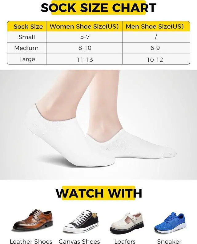 Alt view image 6 of 7 - Buauty No Show Socks Womens Men Ankle Socks Short Low Cut Invisible Liner Non Slip Casual Athletic Boat Socks 6 Pairs